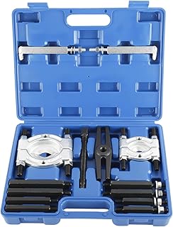 KUNTEC 14Pcs 5-Ton Capacity Bearing Separator Puller Set 2inch and 3inch Splitters Bearings Removal Tool Heavy Duty