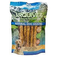 ARQUIVET Pack 12 unità - Twist con pollo 24 cm / 1 Kg - Snack 100% naturali per cani