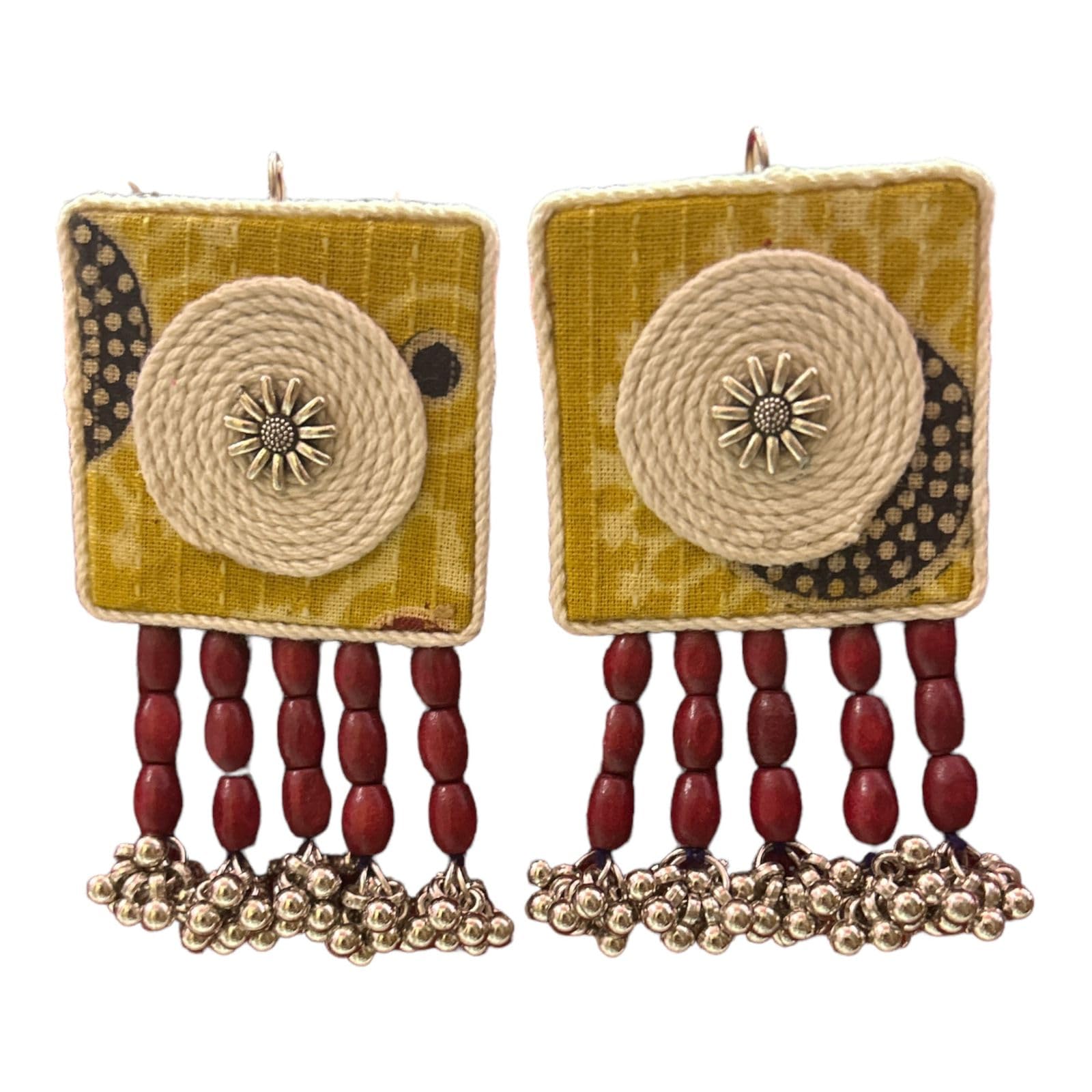 Le bijouxistic Fabric Earrings For Women Girls | Fabric Stylish Earrings For Girls & Women | Fabric Earrings for Girls and Women in Multi Design & Color | Earring set (Design 4) (B0DCW7ZGJ2) Amazon Price History, Amazon Price Tracker