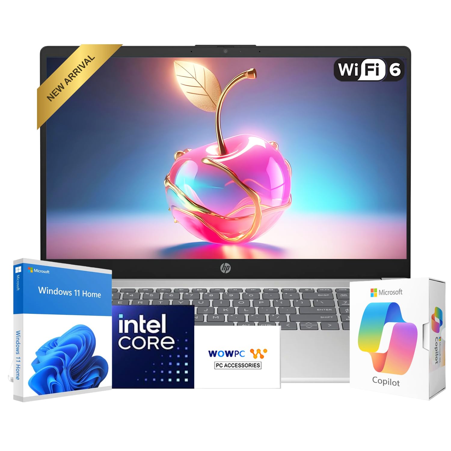 HP New Generation 15.6" FHD Business AI Laptop, Intel Core 7 150U(10 Cores, Up to 5.4 GHz), 16GB RAM, 512GB PCIE, Microsoft Copilot, Bluetooth 5.4,