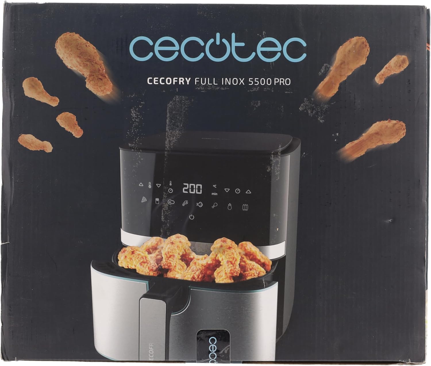 Cecotec Cecofry Full Inox 5500 Pro - Freidora Sin Aceite 5,5L, 1700W, Digital 14 71T9ivJZQHL. AC SL1500