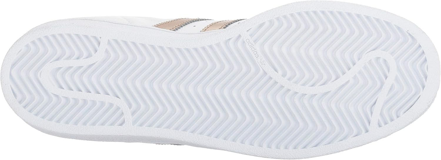 adidas Women's Superstar Shoes 5 White/Cyber Metallic/White