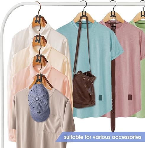 Miniatura 9 de Paquete de 24 perchas mágicas que ahorran espacio para armario+100 ganchos para colgar ropa