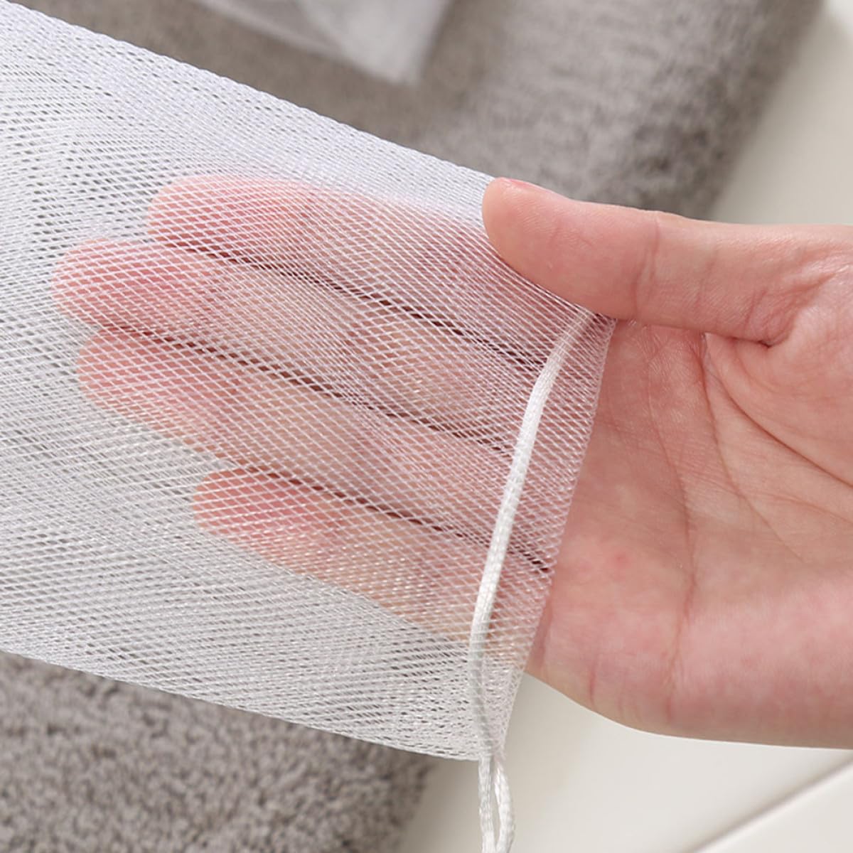 NOLITOY 20pcs Nylon Shower Foaming Net Durable Soap Foaming Bag for Exfoliating Bath and Cleansing Comfortable Texture Easy to Hang for Home Use