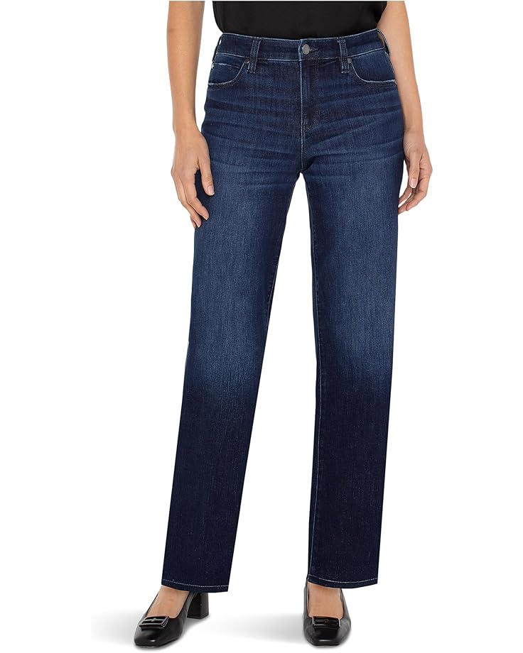 Liverpool Los Angeles Kennedy Mid-Rise Straight Leg Jeans 32'' Inseam - Main View