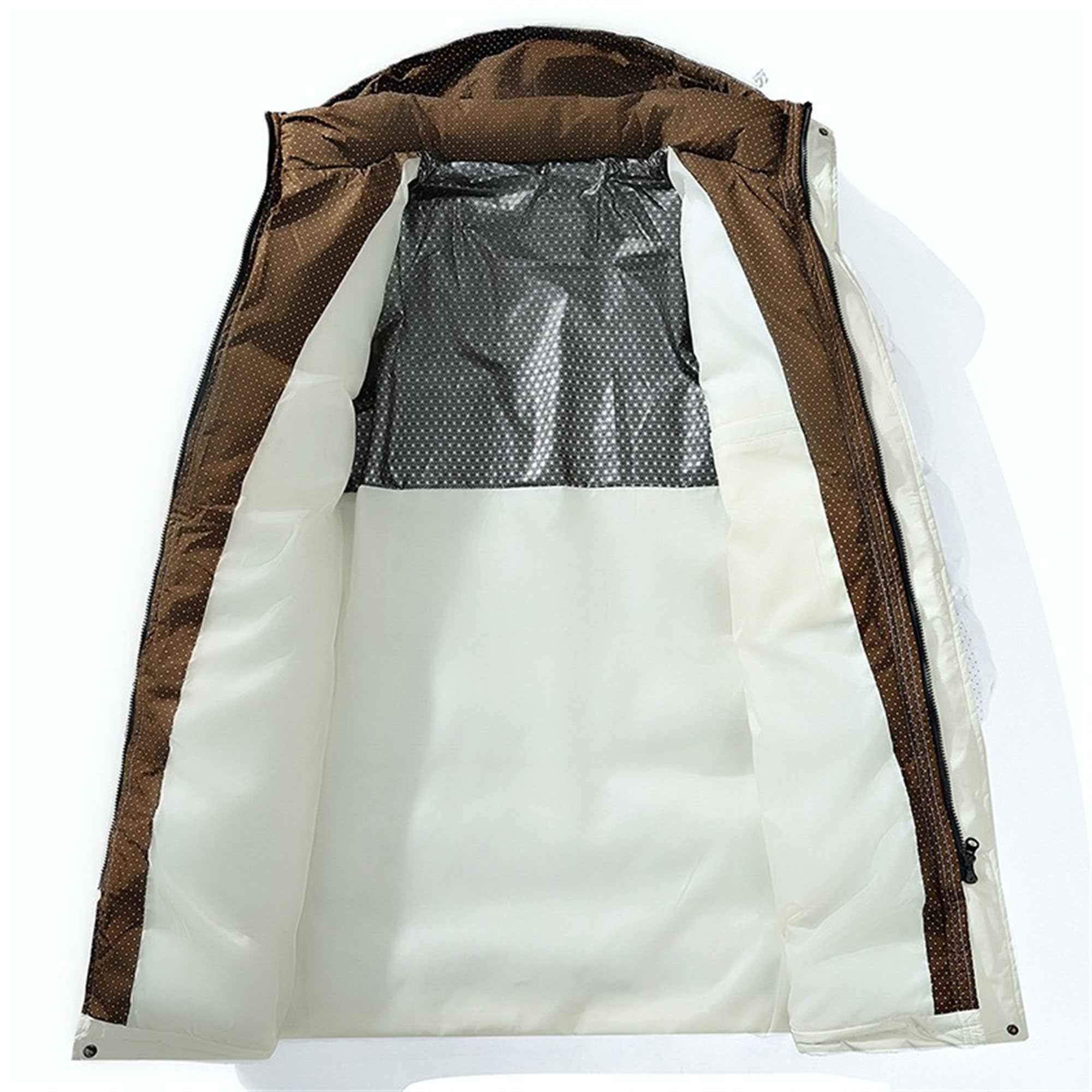Giacca invernale lunga termica da uomo con cappuccio antivento isolata media lunghezza piumini da uomo imbottito caldo parka