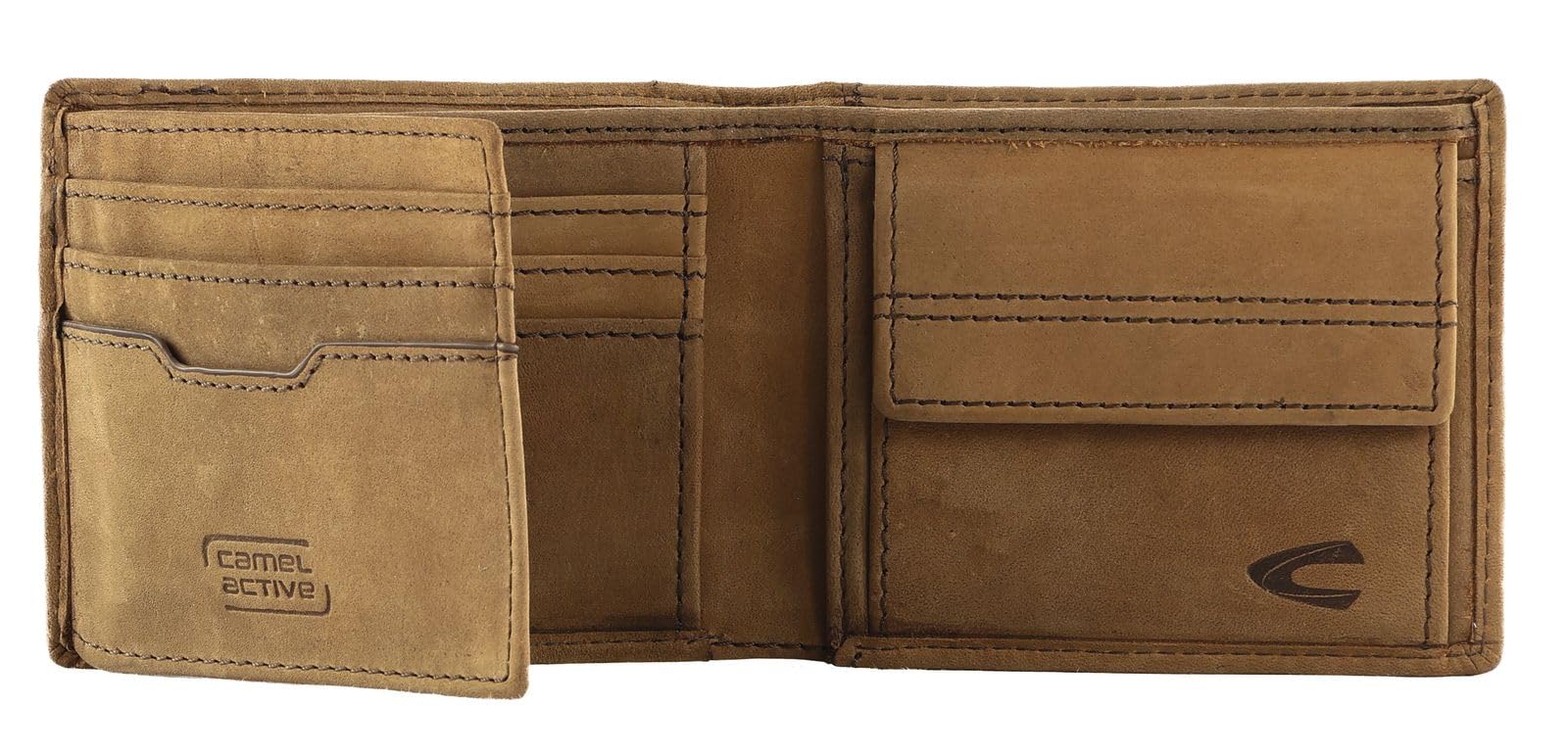camel active bags Vietnam męski portfel RFID format poziomy skóra, brązowy, 11x2x8,5, 000872