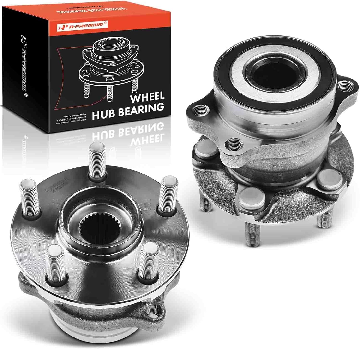 A-Premium 2 x Rear Wheel Bearing and Hub Assembly Left Right Kit Compatible with Subaru Crosstrek 2016-2020, Forester 2014-2018, Impreza 2012-2019, XV Crosstrek 2013-2015, 512518