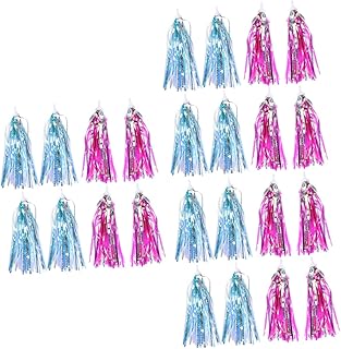 BESPORTBLE 24 Peças Fitas Para Guidão De Bicicleta Fitas Para Guidão De Bicicleta Fitas Para Meninas Scooter Crianças Decoração Borla Fita De Borla Para Scooter Crianças Fita De