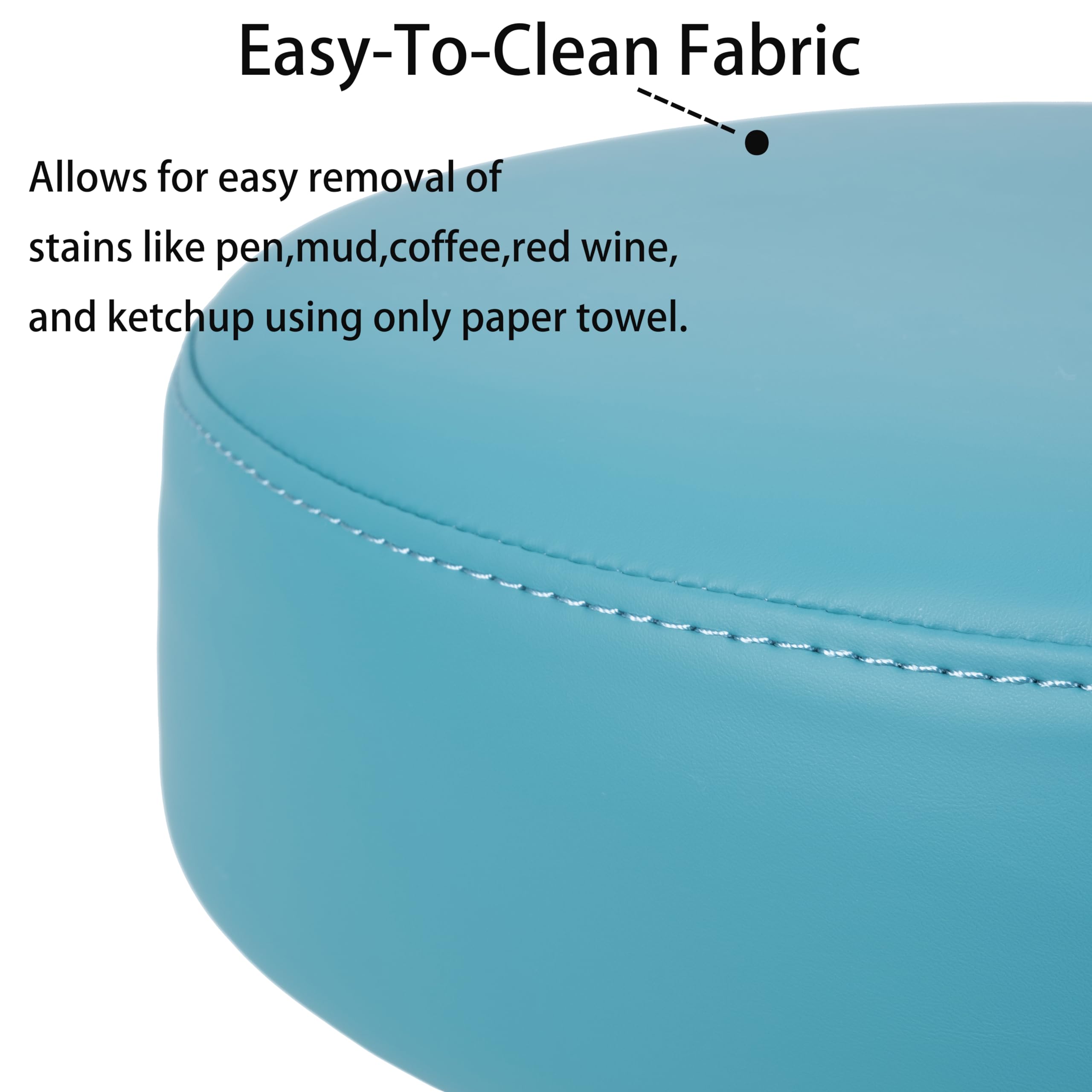 TAKE UR SEAT® All-Purpose Stools with Adjustable Seat and Easy Clean Performance Fabrics for Cleanroom Lab Medical Office Classroom Shop Garage Spa Massage Tattoo (17