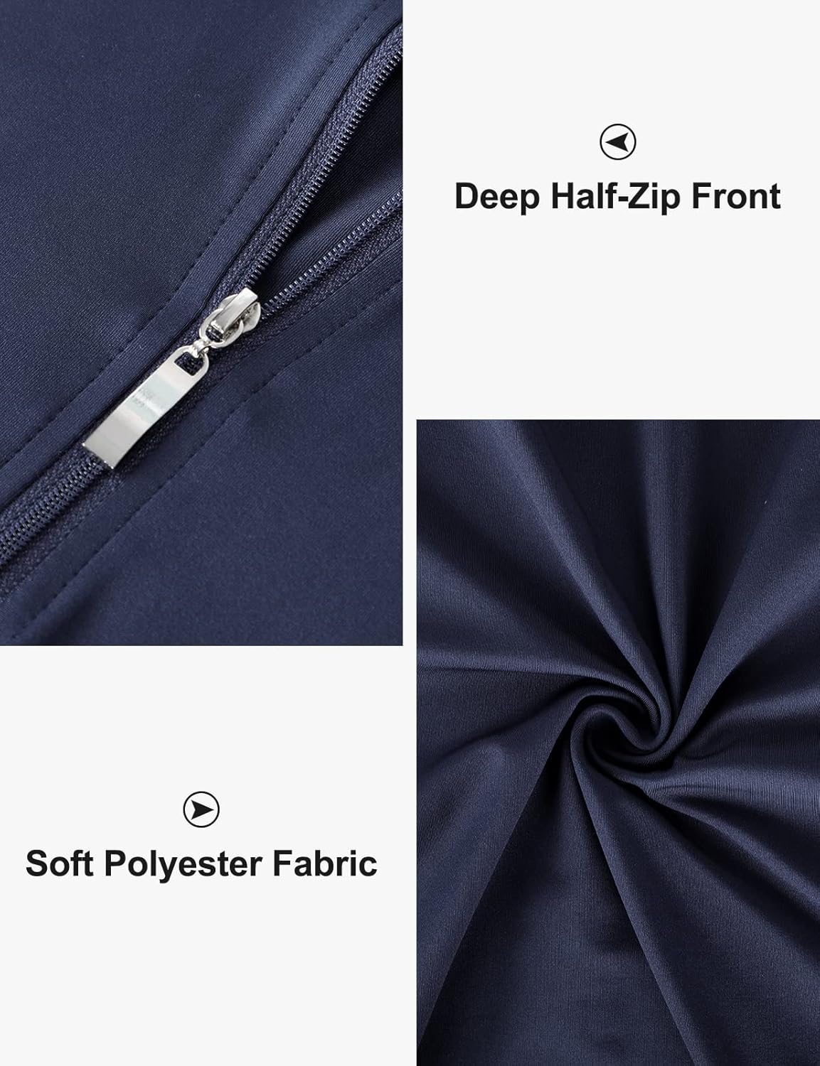 Cucuchy Style Womens Polo Tennis Golf Dresses with Shorts Sleeveless Zip Up Athletic Dress - Image 5