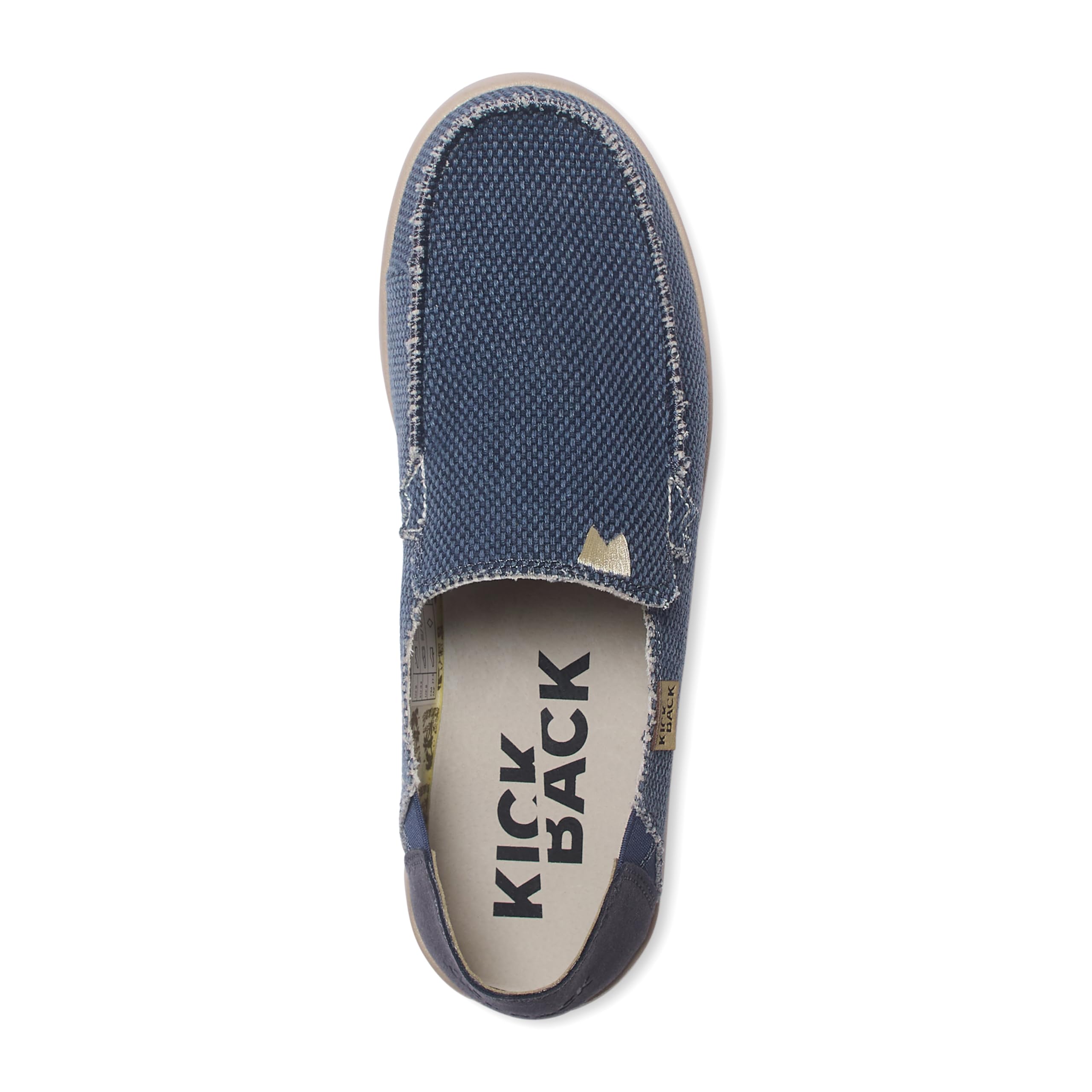 Kickback Barbeach Mocassins Slip‑on en Toile et Lin pour Homme – Chaussures d’Été Décontractées avec Semelle Antidérapante, Parfaites pour Les Voyages, la Plage et Le Quotidien