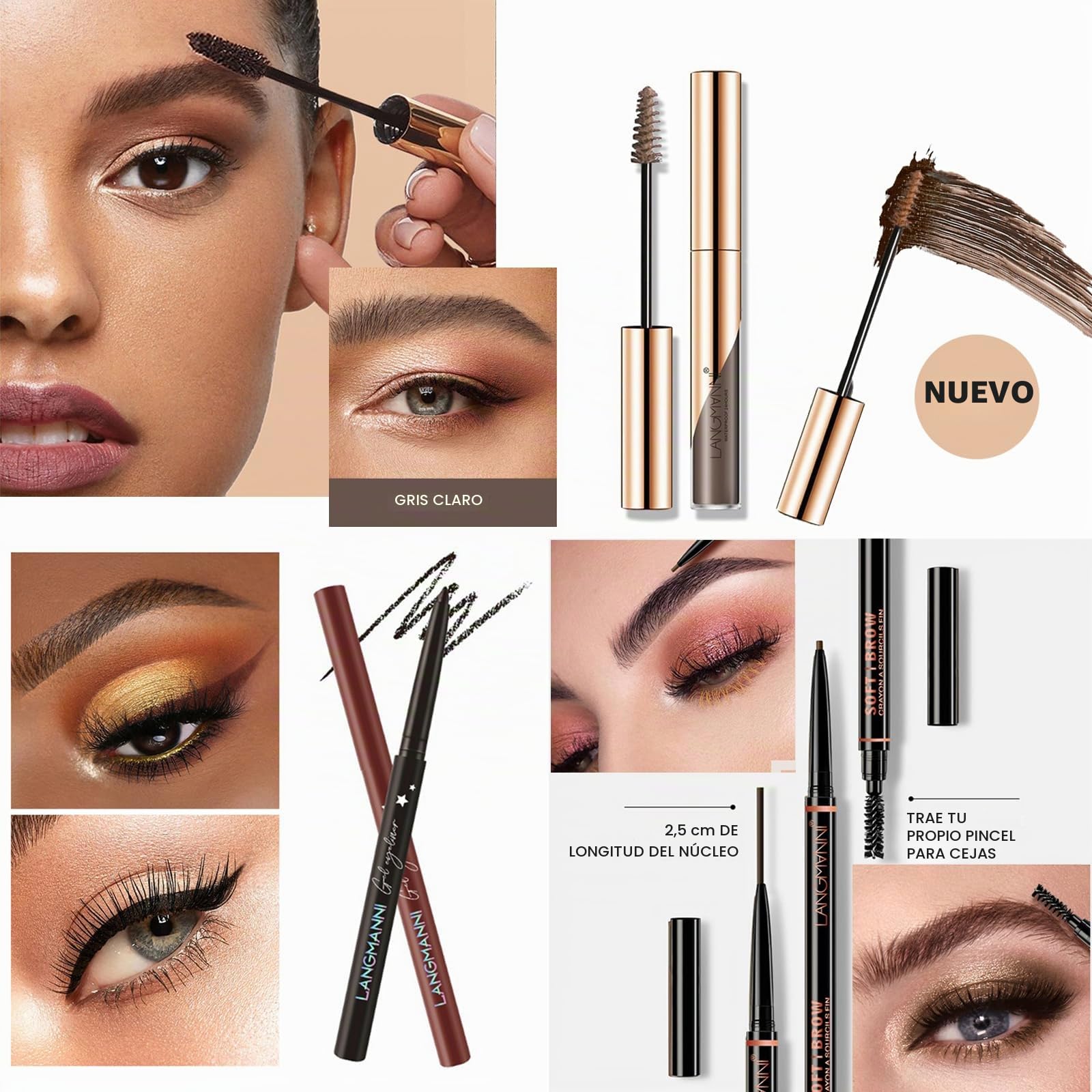33 Piezas Juego de Maquillaje profesional, Paquete De Cosmético Completo con Sombras De Ojos Corrector lápiz Labial Etc, Kit De Regalo Maquillaje de Vacaciones - Adecuado para Mujeres y Niñas