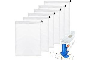 6 Pcs Pool Vacuum Replacement Mesh Net Bag: 9 x 12.2 Inch...