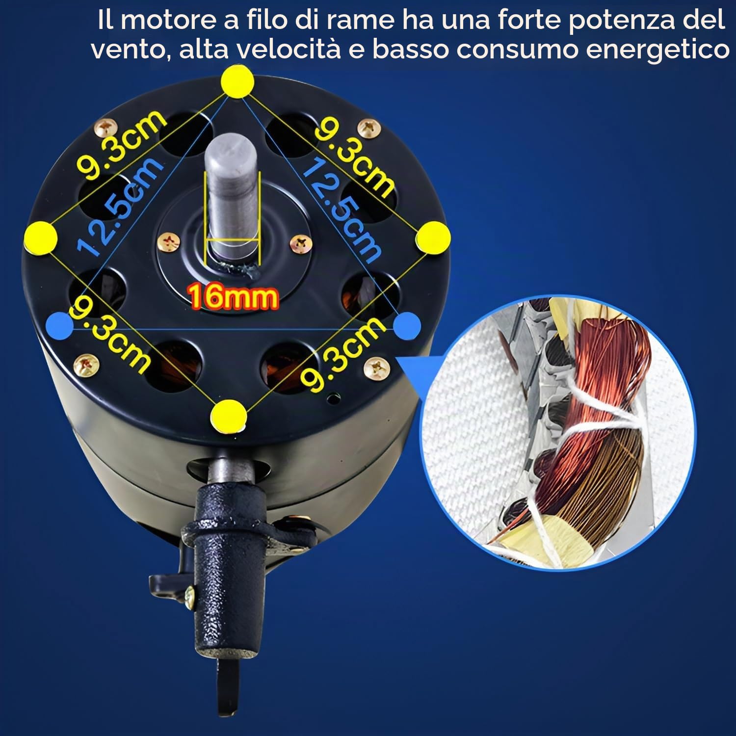 Ventilatore Industriale Da Parete, 3 Velocità, 3 Pale, Ventilatore Oscillante Per Officina, Garage, Casa Di Lavoro, Serra, Fattoria, Negozio(65cm/26in)