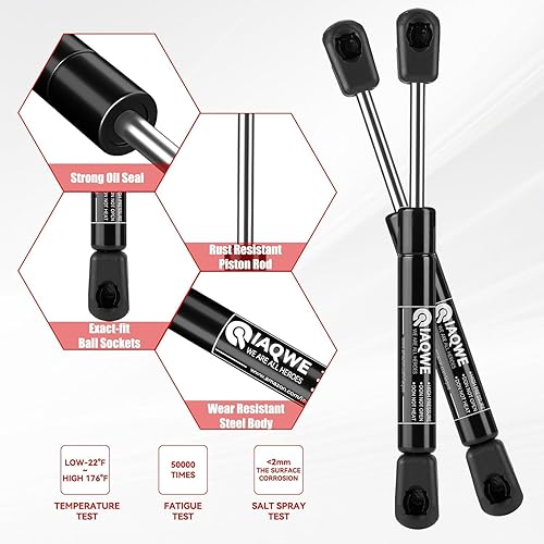 Miniatura 4 de Puntales de resorte de gas de 7.5 pulgadas, 10 libras45N para elevación ligera, soportes para puerta de gabinete de RV, caja de juguetes, tapa