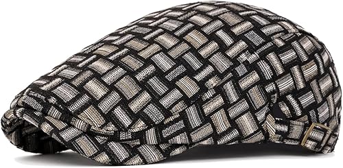 Miniatura 28 de Quanhaigou Gorras de mezclilla unisex estilo Newsboy, planas, Ivy Gatsby, para taxistas, gorros de conducción, de algodón, gorra de papá