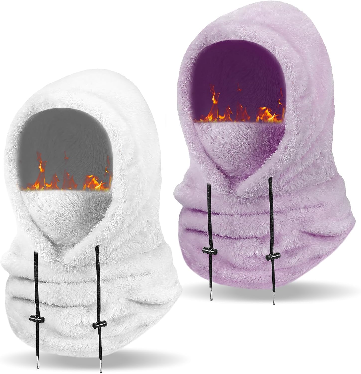 Fivali Winter Ski Mask: Thermal Windproof Fleece Full Face Cover
