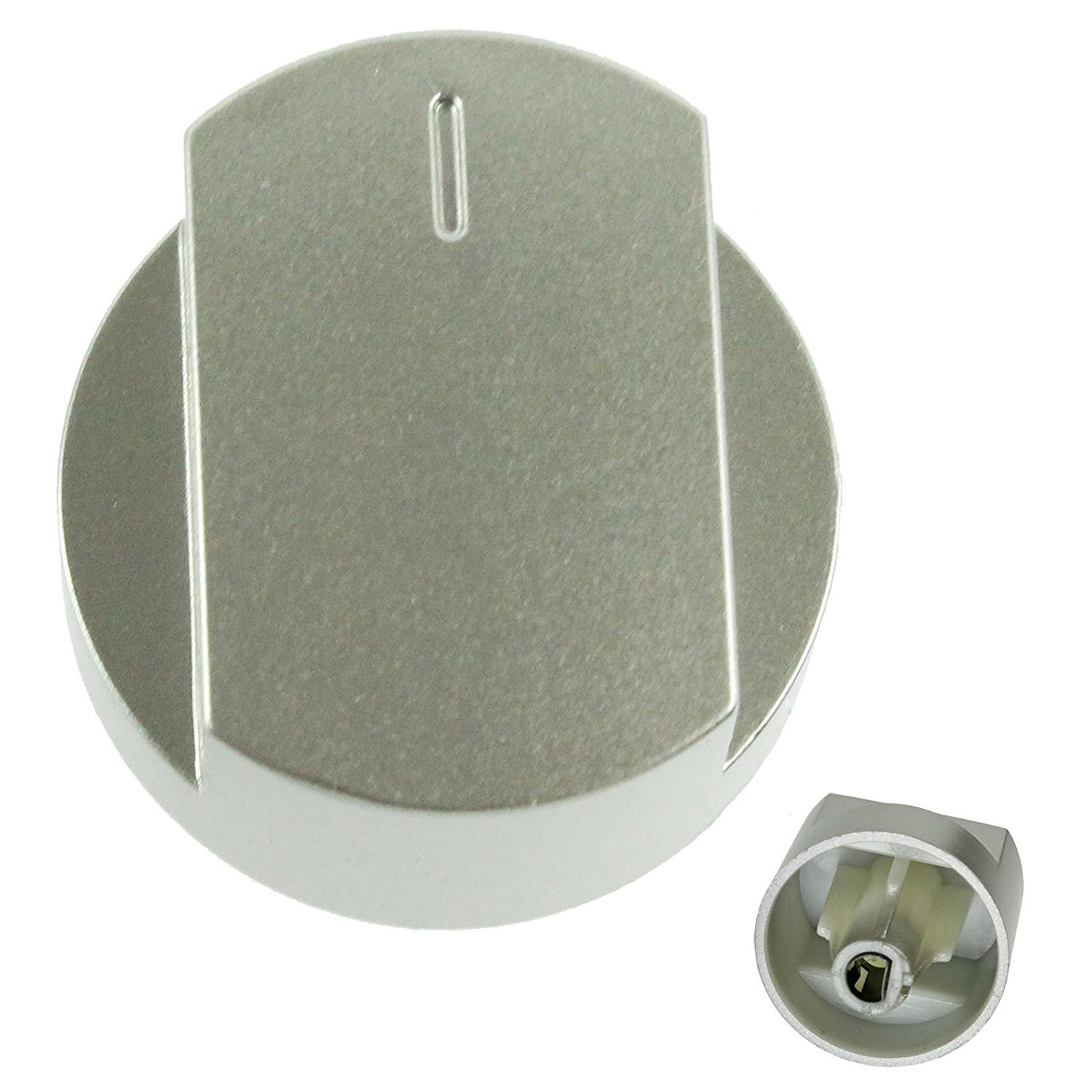 First4spares Chrome,Silver Control Knob For Stoves Oven/Cooker/Hobs (Pack Of 1, Chrome/Silver)