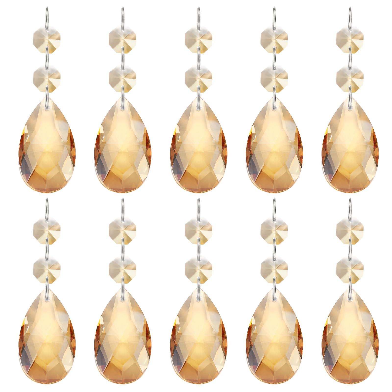 PATIKIL Teardrop Crystal Chandelier Pendants Beads