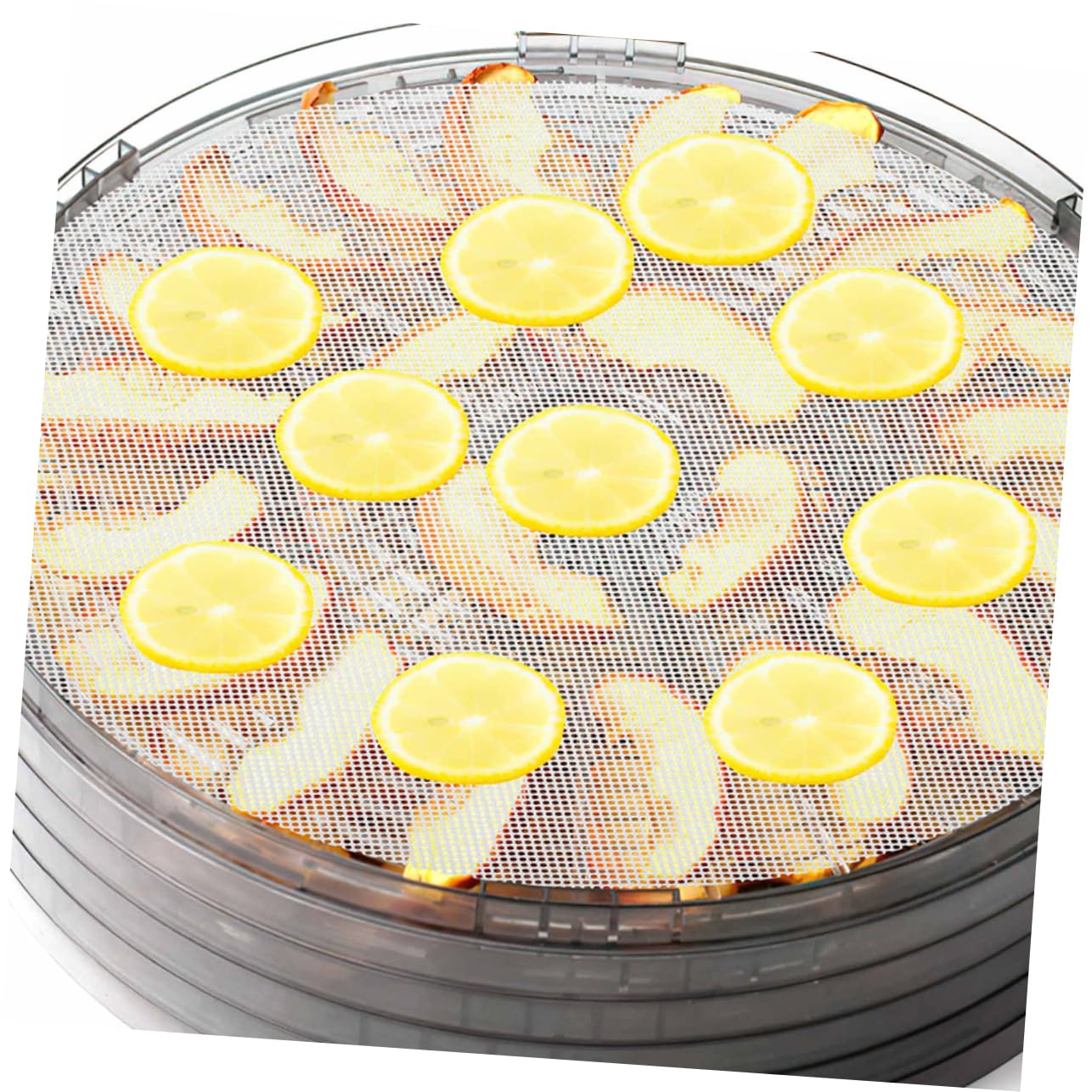 Alipis 50 Piezas Almohadilla De Secado Deshidratador De Frutas Esteras De Silicona Antiadherentes Estera De Silicona Para Secador De Alimentos Revestimiento Del Secador De Alimentos