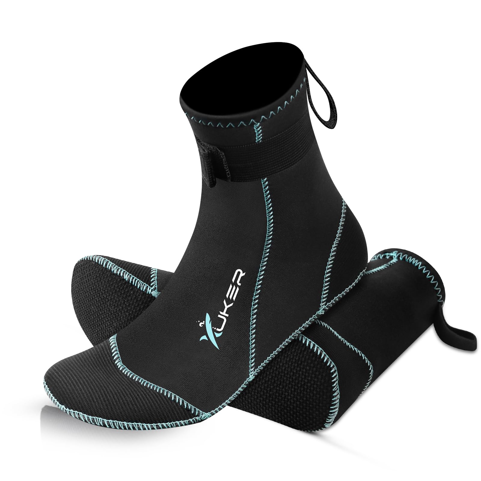 XUKER Neoprene Water Socks for Kids Toddlers 3mm Sand Proof Beach Volleyball Socks Diving Boots for Outdoor Water Sports