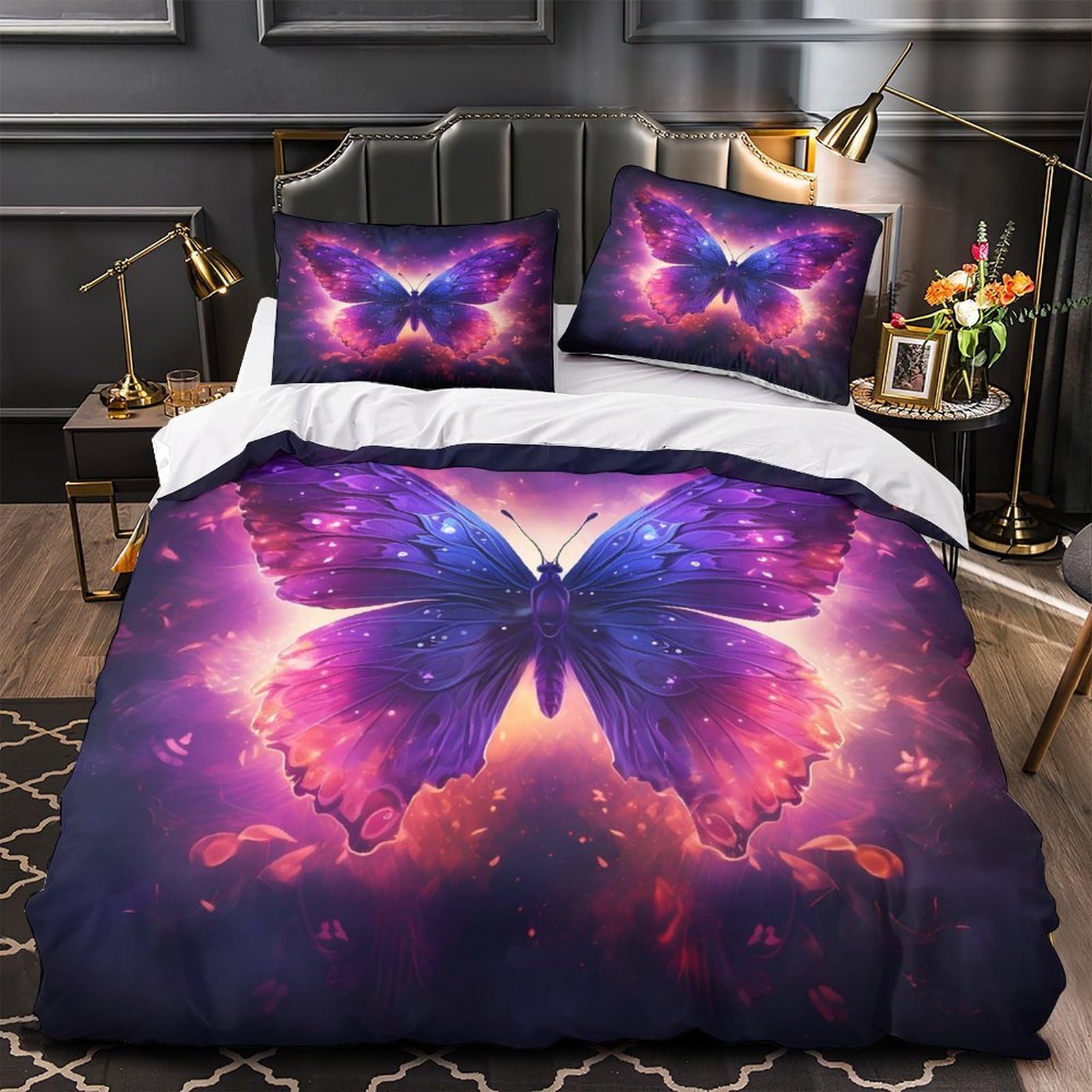 Housse de couette 3D imprimé numérique ultra douce pour lit adulte king size de qualité