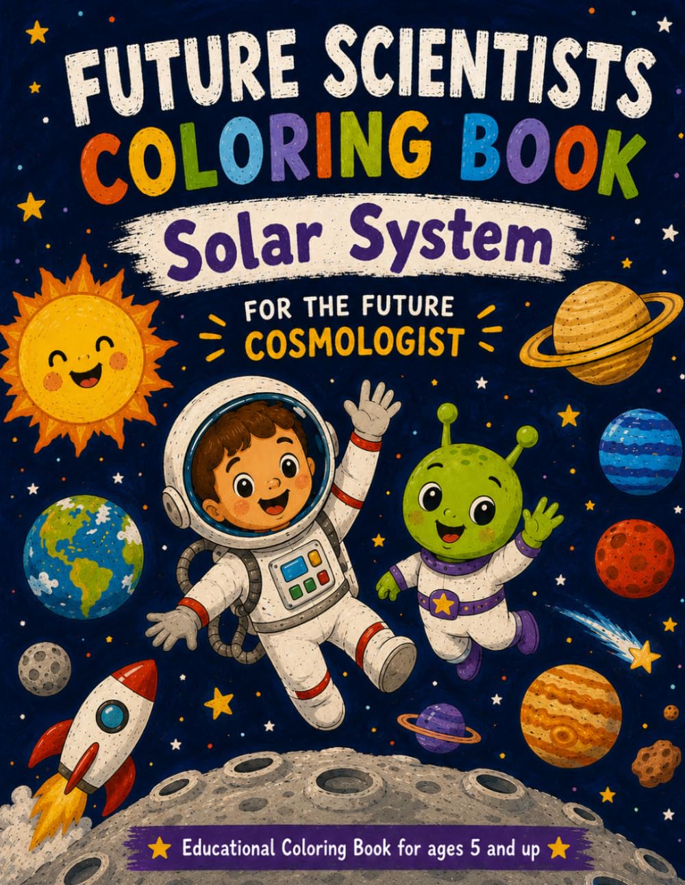 Future Scientists Coloring Book: Solar System: Educational Coloring Book for Kids Ages 5 and Up