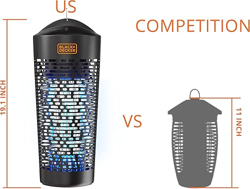 Miniatura 4 de BLACK+DECKER Exterminador de insectos, repelente de mosquitos y trampas para moscas para interiores, exterminador de mosquitos y asesino, trampa