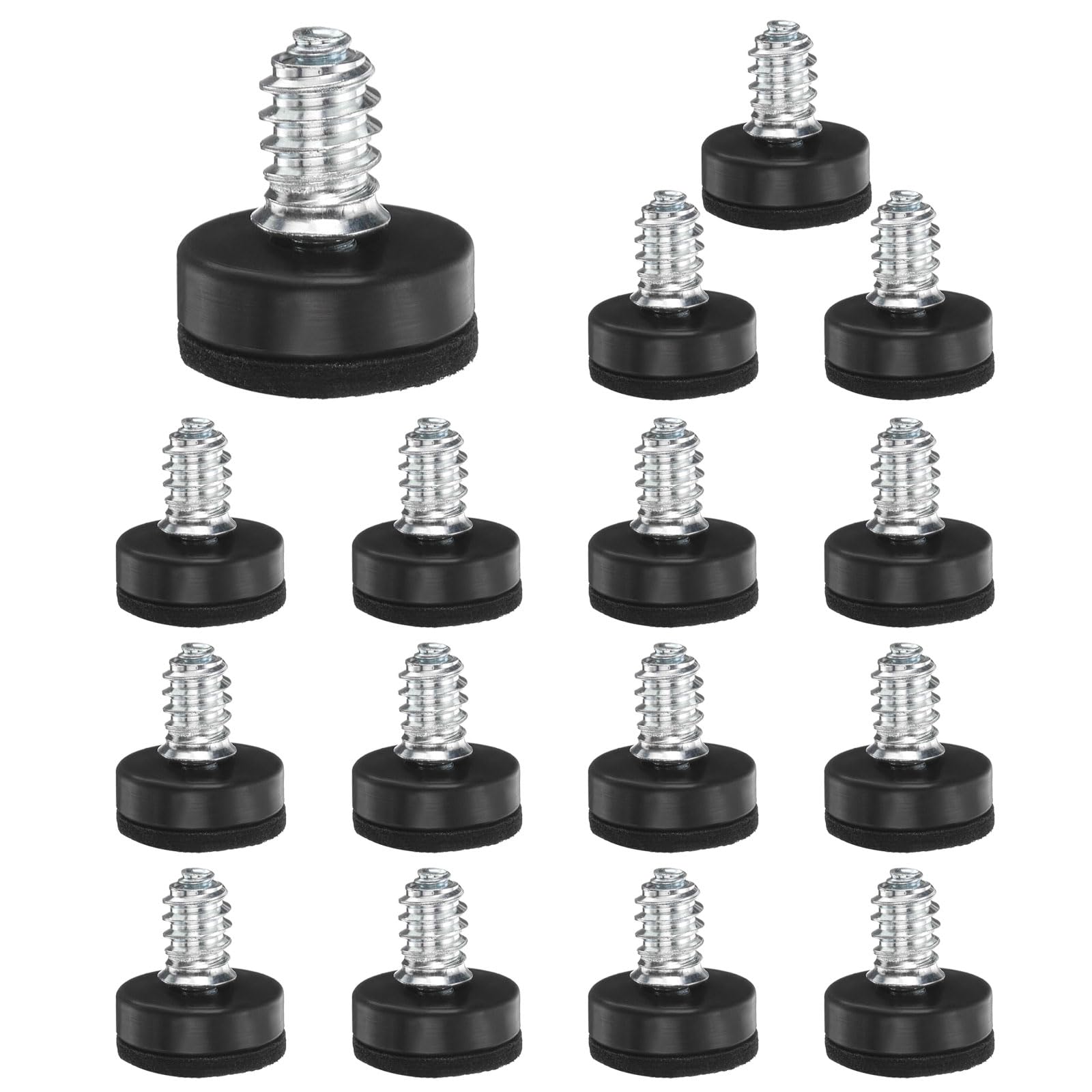 Pieds de nivellement de 6,35 mm pour stabiliser une table bancale
