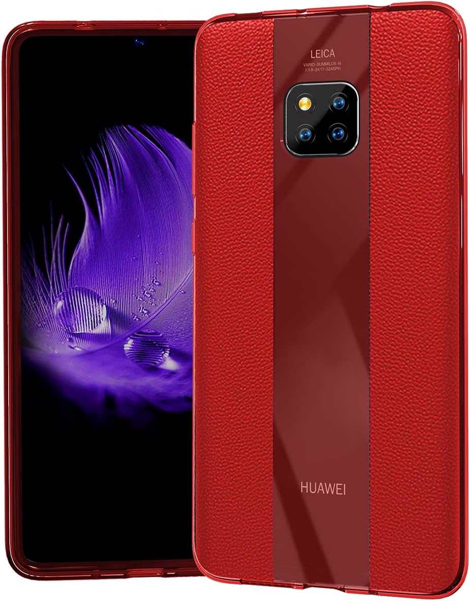 SDB Huawei Mate 20 Pro Case PU Leather + TPU Premium Hybrid Protective Cover for Huawei Mate 20 Pro