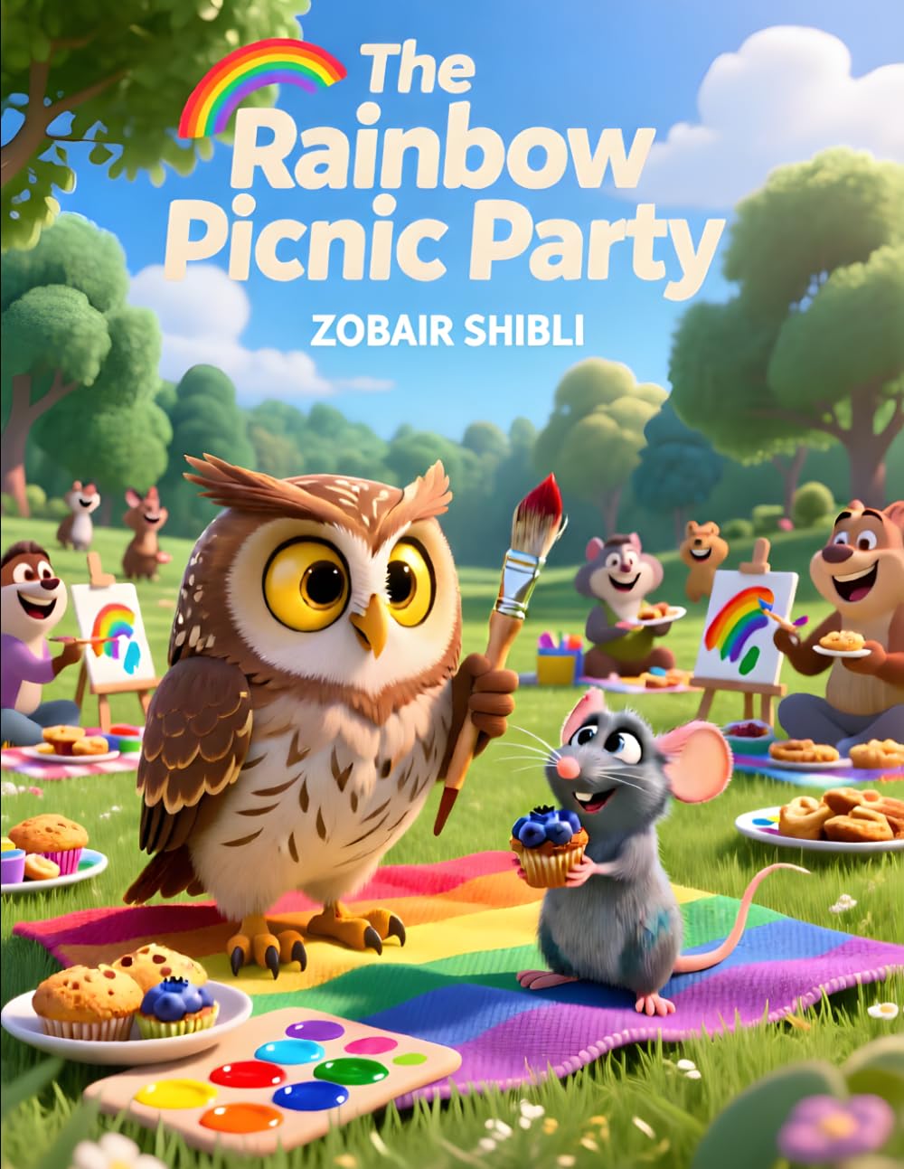 The Rainbow Picnic Party: A Colorful Read-Aloud Picture Book About Creativity, Sharing, Teamwork, and Friendship for Ages 3 – 7