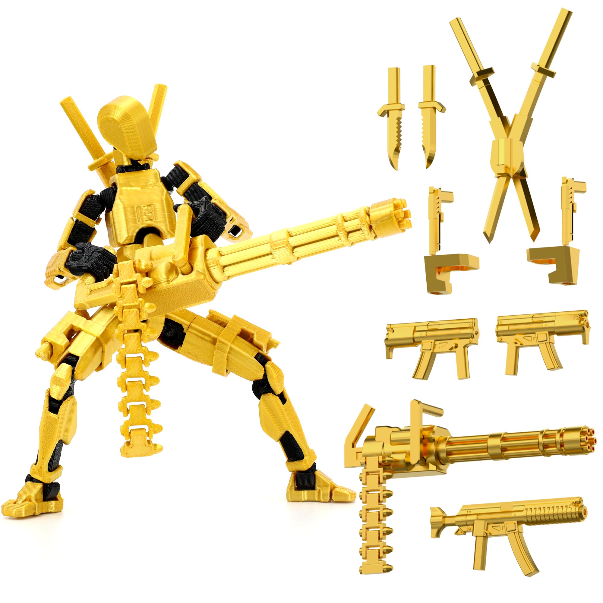 Amazon.com: Gatling Gun T13 Titan 13 Action Figure Set【Assembled