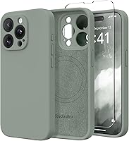 Vista 1 de Funda magnética para iPhone 15 Pro, compatible con MagSafe, [protección completa de la cámara][protector de pantalla] funda protectora de silicona a
