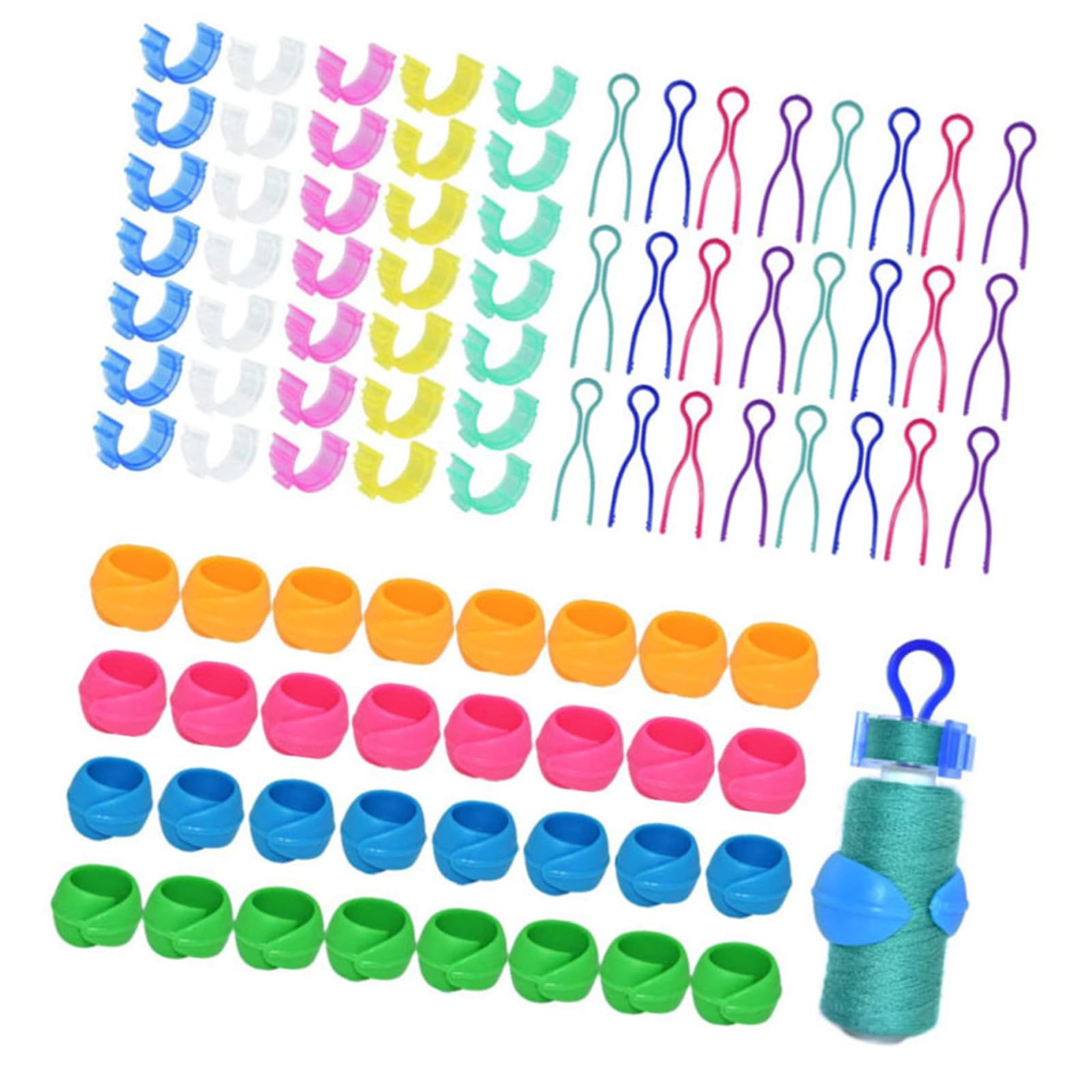 PANGBOER Thread Fasteners Clip Anti Slip Thread Spools Holder Clip Bobbin Organiser for Sewing Crafting Spool Holder