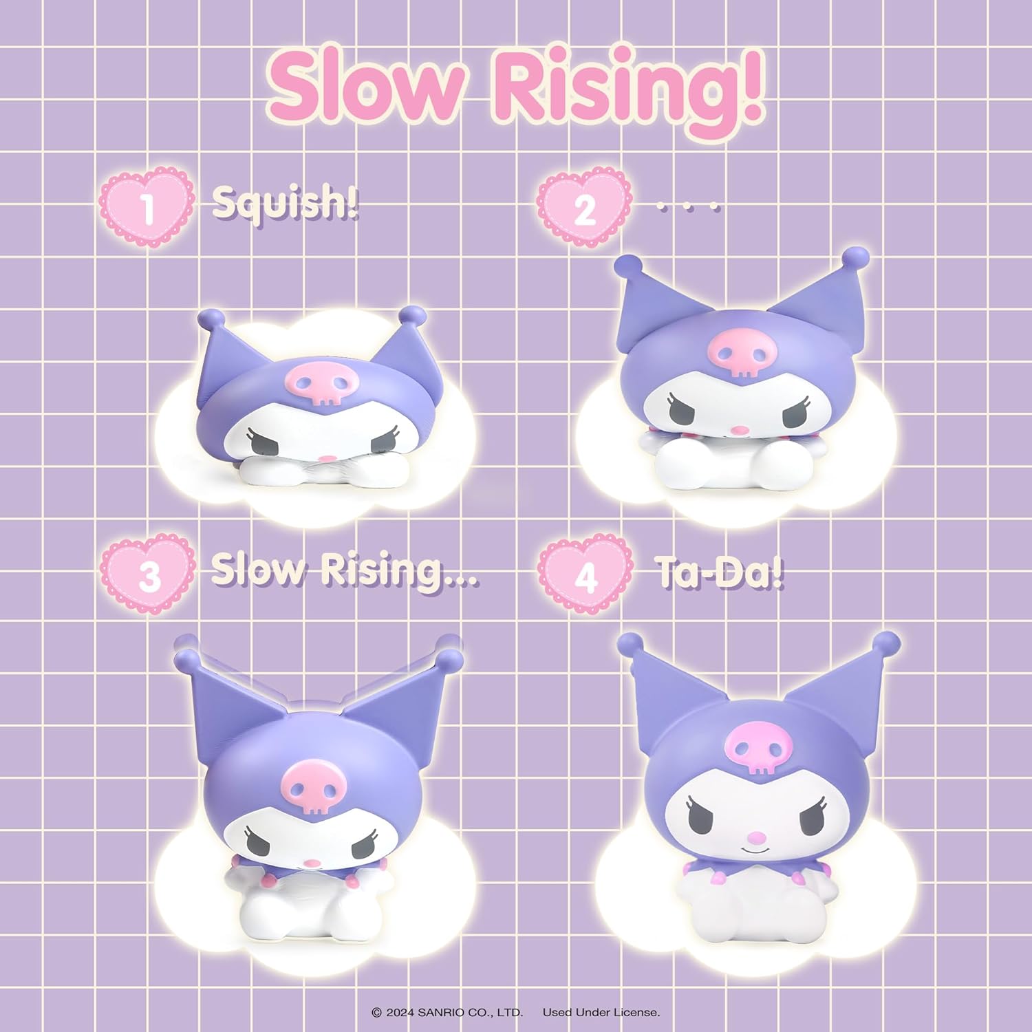 Hamee SquiSHU Buddy Sanrio Hello Kitty and Friends Kuromi Squishy and Otamatone Melody Kuromi Synthesizer Toy Keychain Bundle