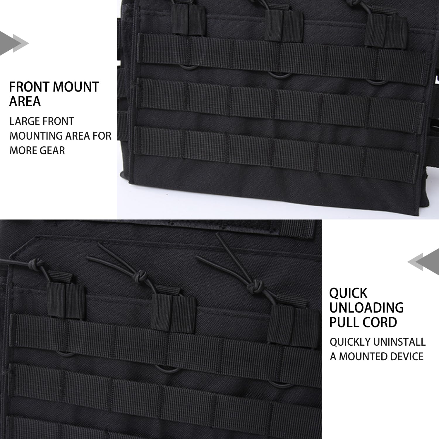 Gilet Airsoft rembourré en mousse - Gilet de protection pour paintball - Léger et respirant - Gilet Molle réglable pour l'entraînement en plein air - Costume de cosplay