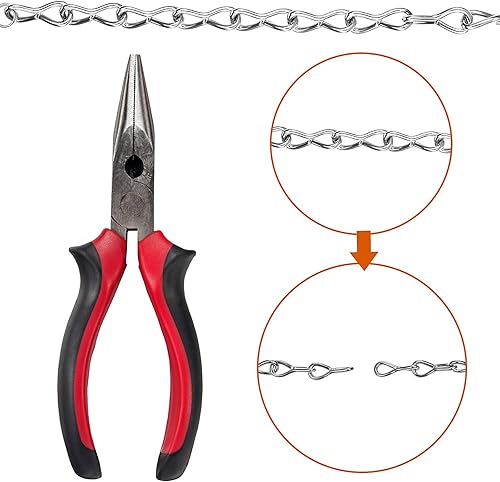 Miniatura 4 de Paquete de 2 cadenas colgantes para comederos de pájaros, macetas, linternas y adornos.