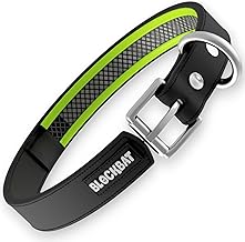 2 in 1 Dog Collar with Accommodation for Anti-Parasitic, Keep Your Pet Safe and Comfortable, Large Dog Collar, Medium and Small, Coleira Cao, Dogs Accessories (Black L)