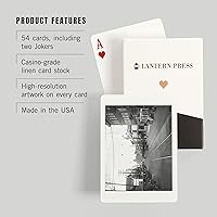 Vista 3 de Lantern Press Ballard Avenue in Seattle, WA Photograph, 52 Playing Cards for Adults, Poker Size Card Deck