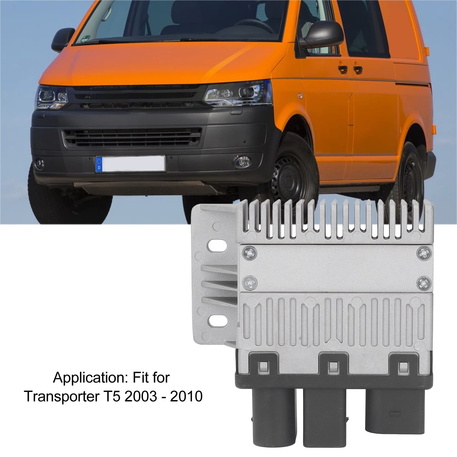 Kühlerlüfter-Steuergerät 7H0 919 506 D, Starke Kühlung, Hohe Härte, Passend für T5 2003–2010