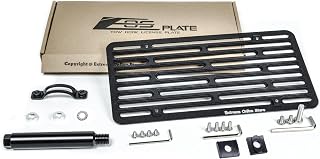 Replacement for 2022-Present Audi E-tron GT Models | EOS Plate Front Bumper Tow Hook License Plate Relocator Mount Bracket (Full Sized)