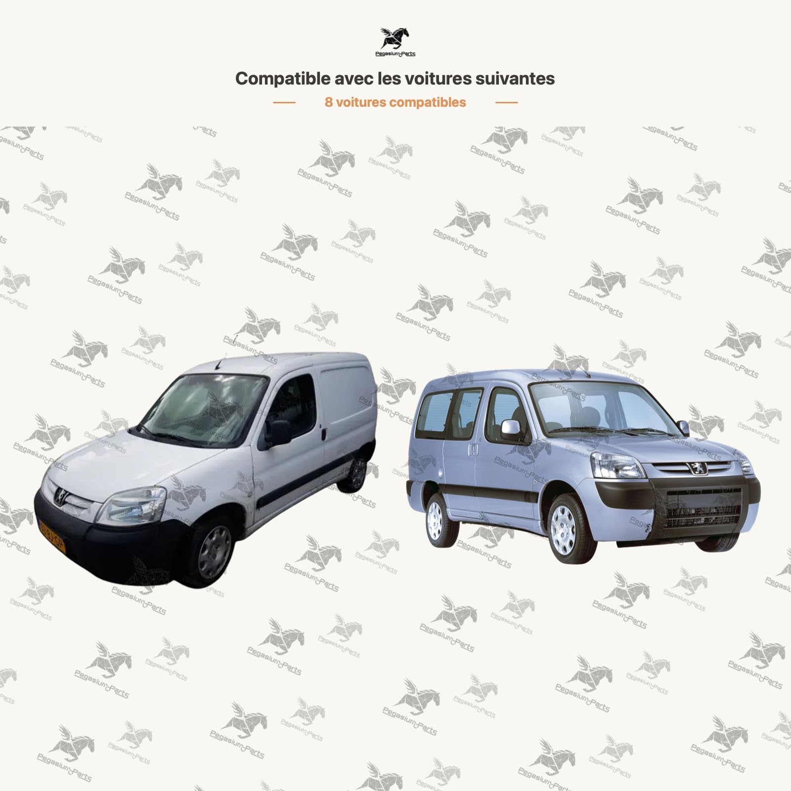 Pegasium LÈVE-VITRE AVANT GAUCHE MANUEL SANS MOTEUR pour [CITROEN] BERLINGO (07/1996 → 03/2008), [PEUGEOT] PARTNER (07/1996 → 03/2008)