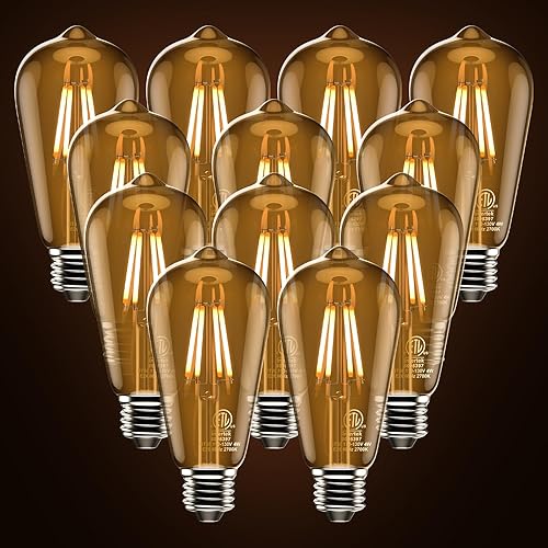 Miniatura 8 de ASOKO Bombillas LED S14, bombillas inastillables para exteriores, 1 W equivalente a 10 W, bombillas LED blancas cálidas impermeables de 2200 K, base