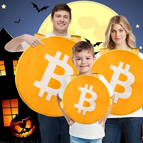 Miniatura 5 de TOY Life Funny Halloween Costumes Men Teen Boys Bitcoin Cosplay Outfits for Kids Adults Halloween Party Dress Up