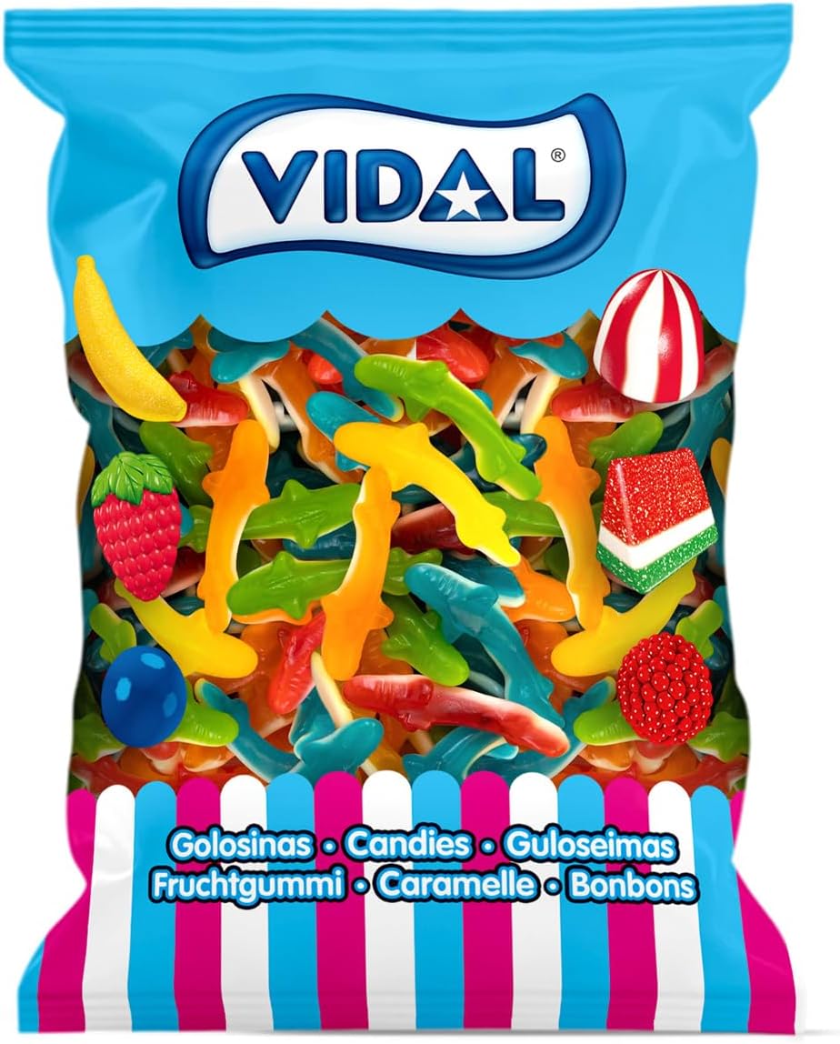 1kg de gominolas Vidal Tiburones por 4,90€ (en compra recurrente)