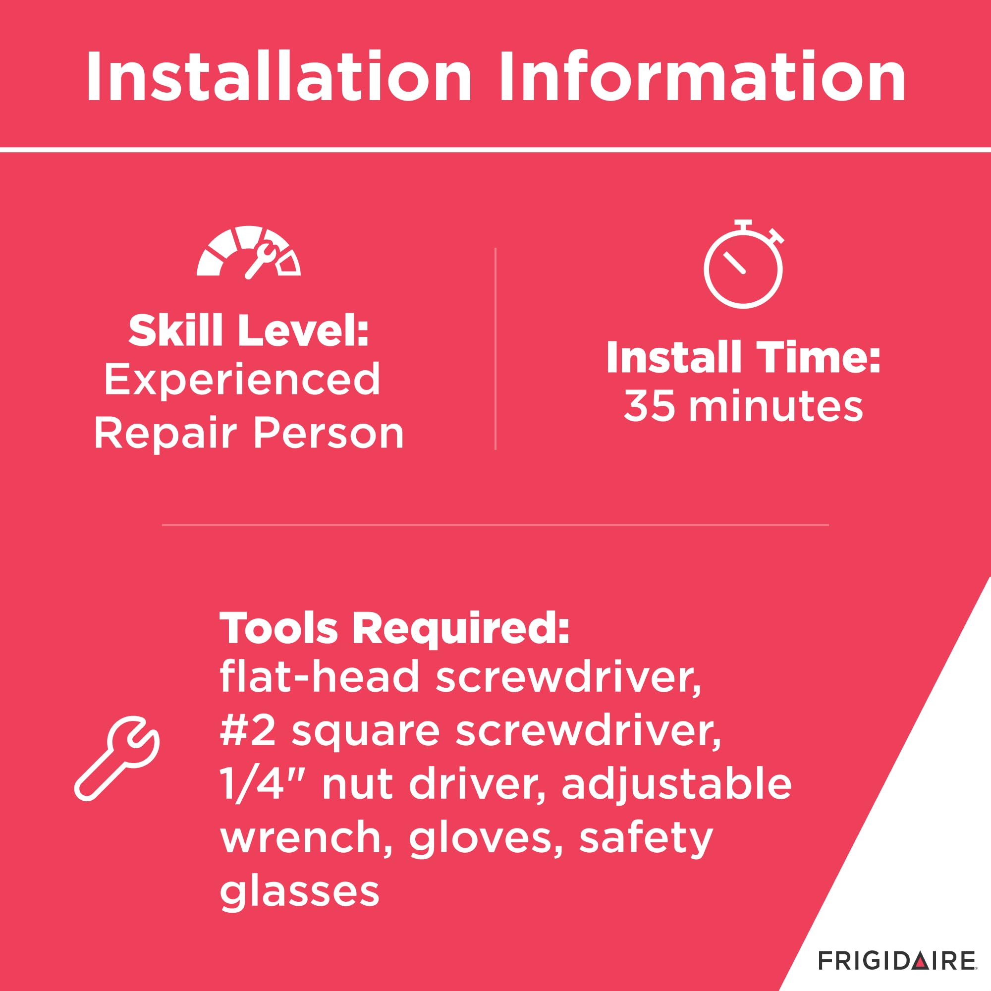 Frigidaire IM117000 Kit de machine à glaçons pour réfrigérateur Blanc