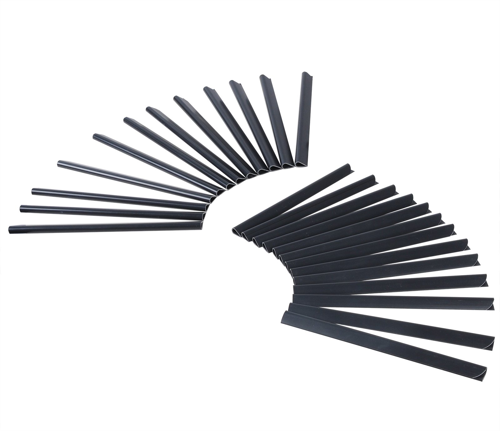 WOLTU Bandes Brise-Vue en PVC de 450g/m², Rouleau Brise-Vue Occultant 19cm x 35m, Résistant au Vent et au Soleil, pour Clôture, Jardin, Balcon, avec 25 Clips de Fixation, en Gris Charbon