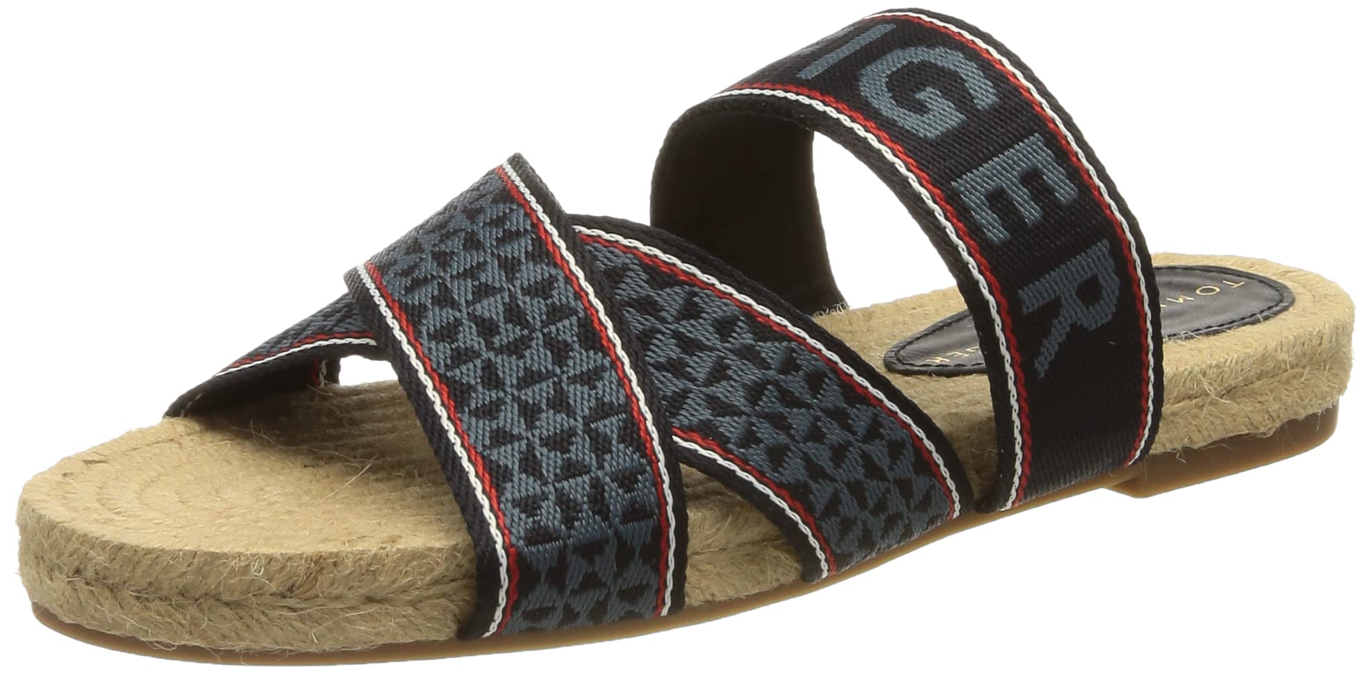 Tommy Hilfiger Alpargata Plana Tommy Webbing, Sandalias Mujer