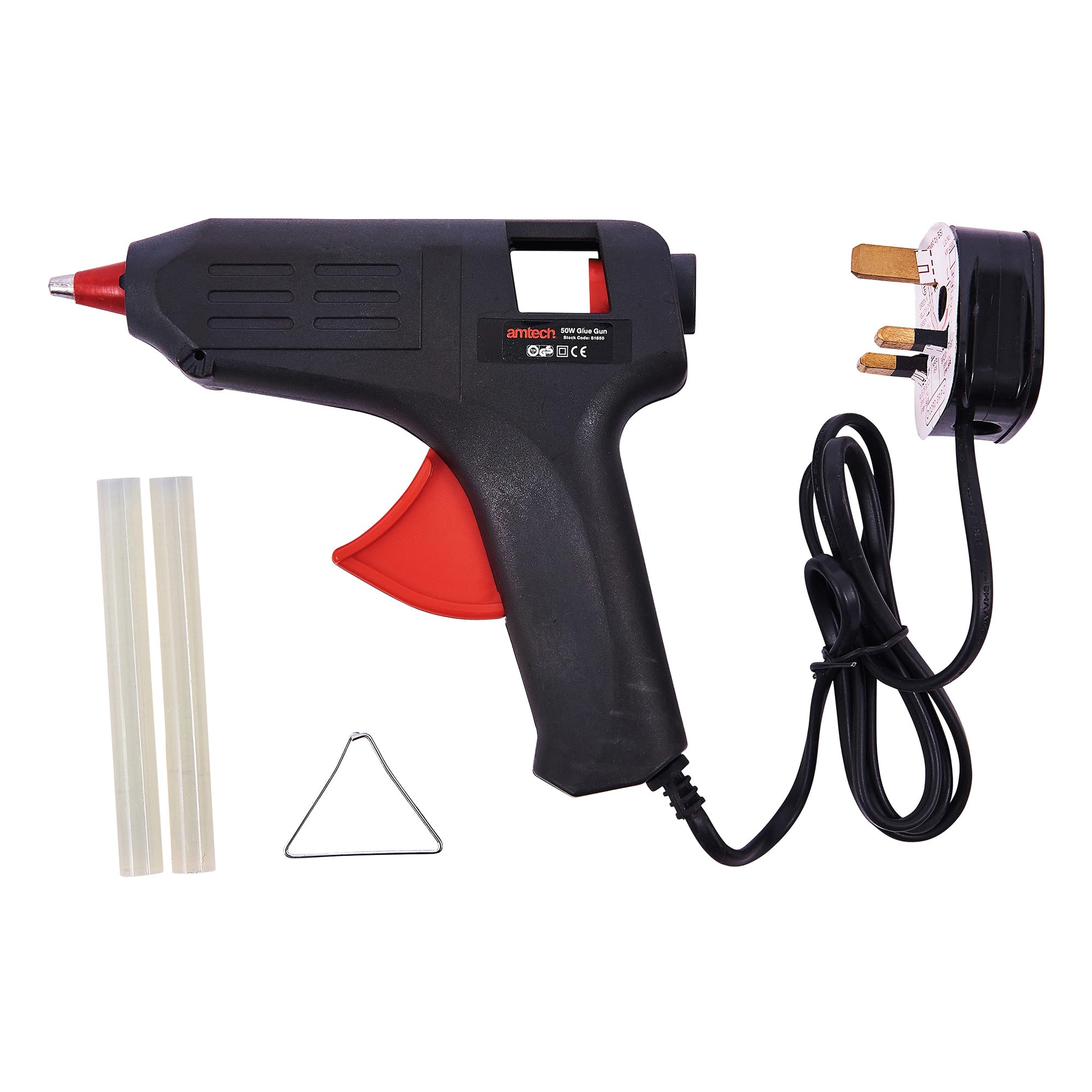 50W Hot Melt Electric Glue Gun with 2 Glue Sticks Arts Craft DIY Quick Repairs